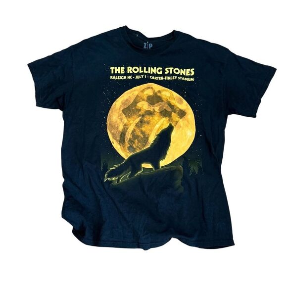 Rolling Stones 2015 Tour XL Shirt Carter Finley Stadium NCSU Raleigh zip code - Picture 2 of 6